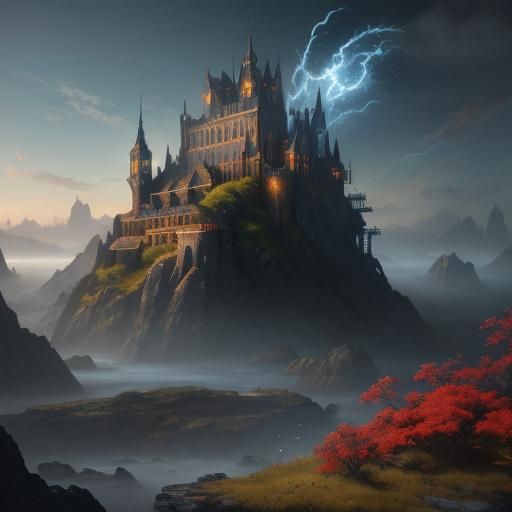 Glass-Headed Kingfish in Detailed Matte Painting