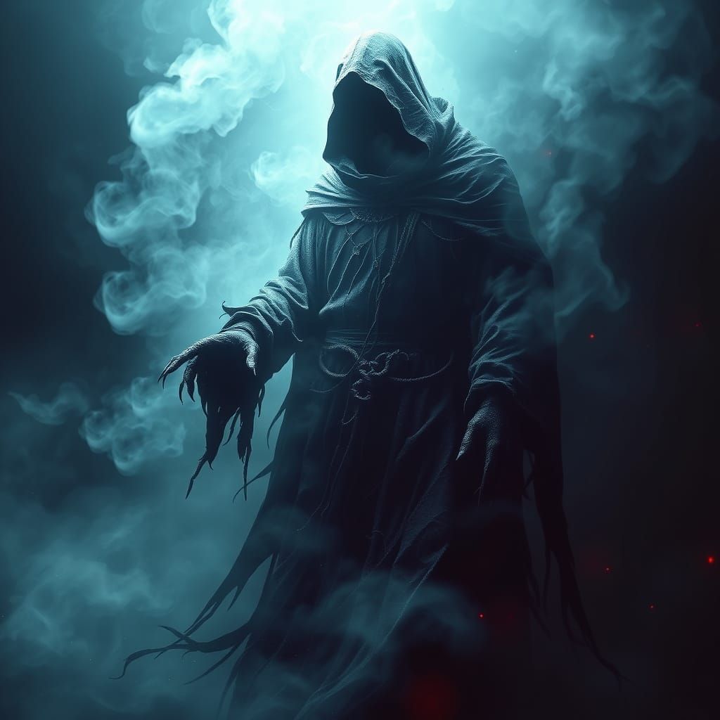 Spirit of Chaos in Dark Surreal, Futuristic Style