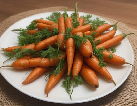 Twenty-Four Carrots on a Table