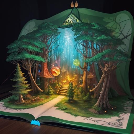 Magical Forest Pop-Up Book with Fairies