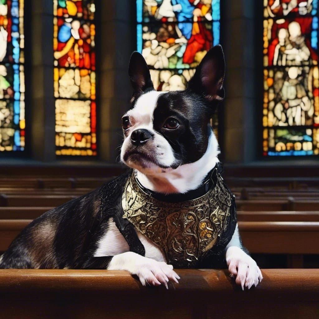 Figure Bathed in Gothic Light