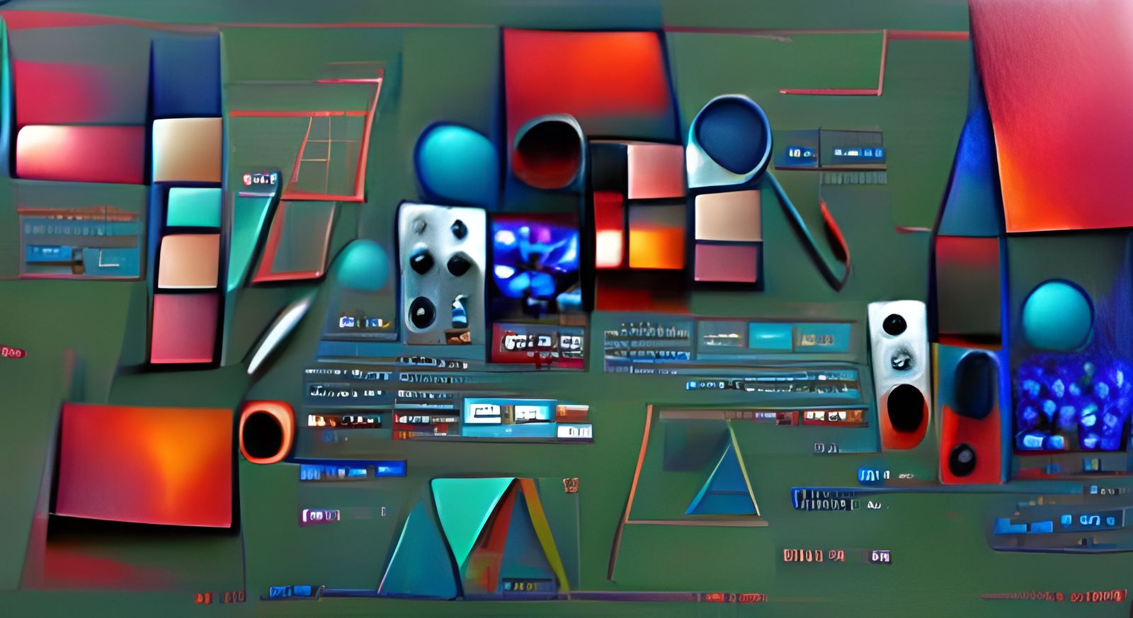 DJ Deck Design Kit: Geometric Digital Instrument
