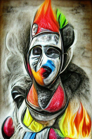 Terrifying Pennywise-Inspired Clown Bride