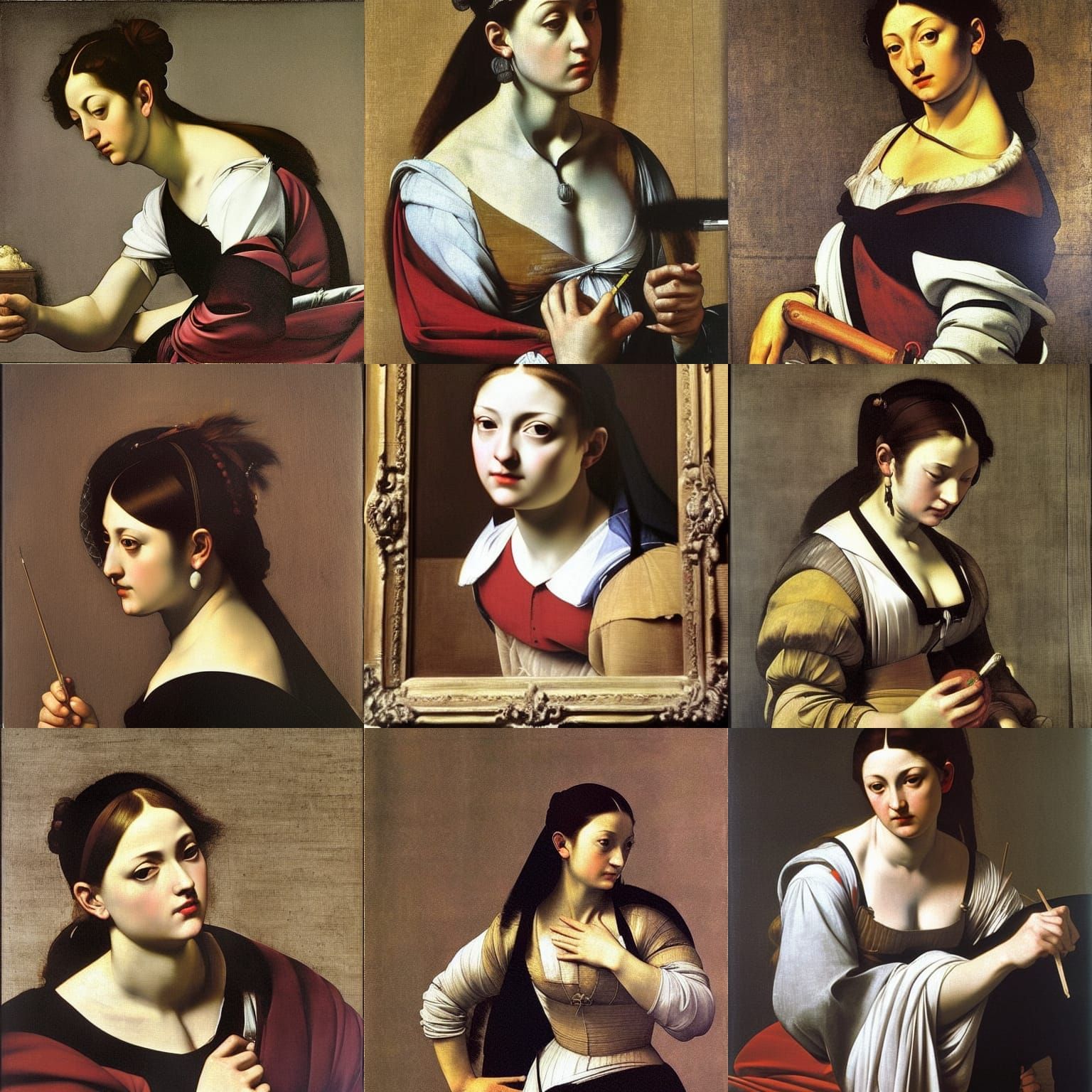 Waifu Portrait in Renaissance Style