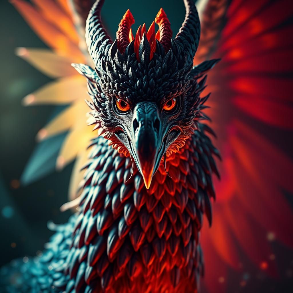 Hyperrealistic Chimera in Splash Art Style