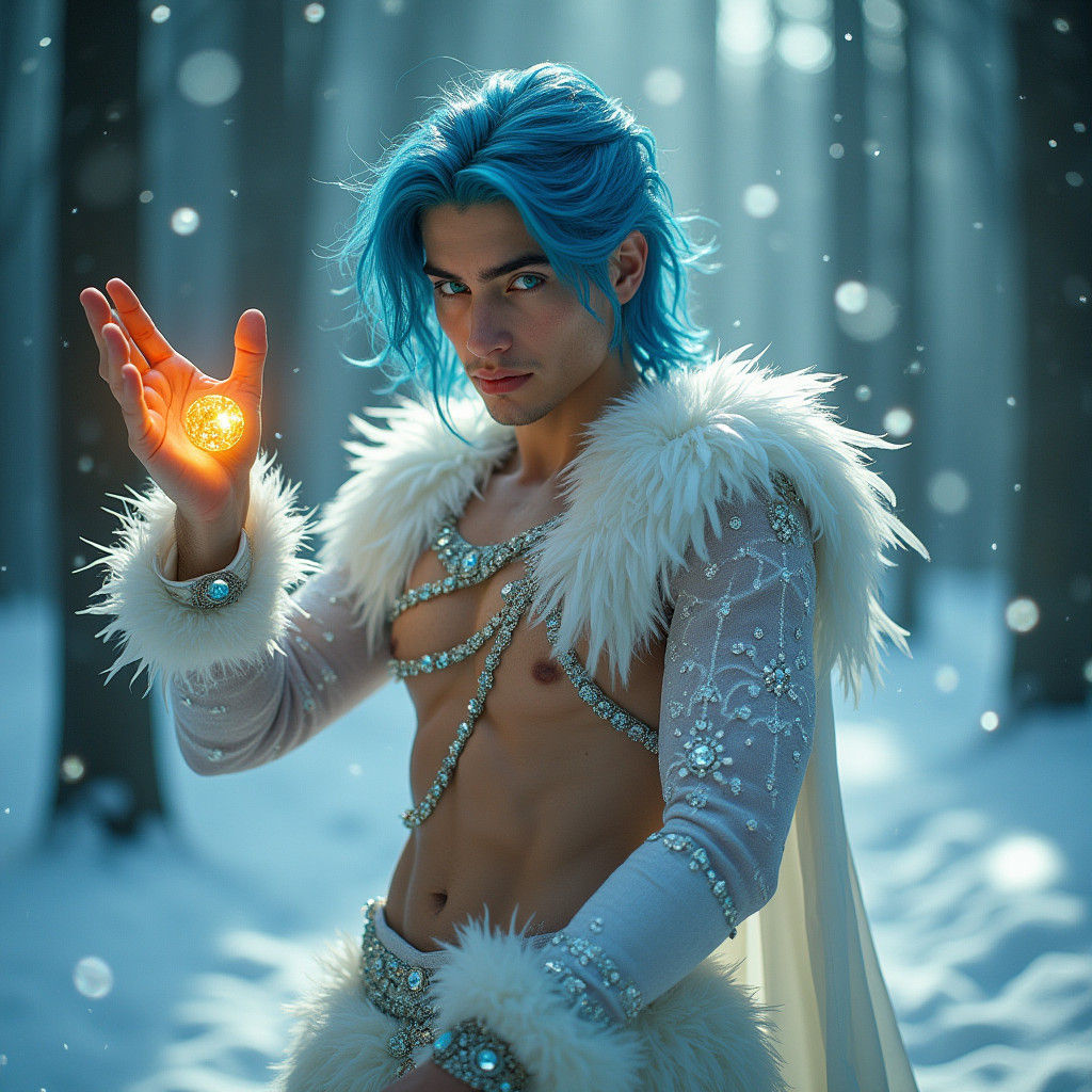 Halfling Bard's Swan Lake Dance in Snowy Forest