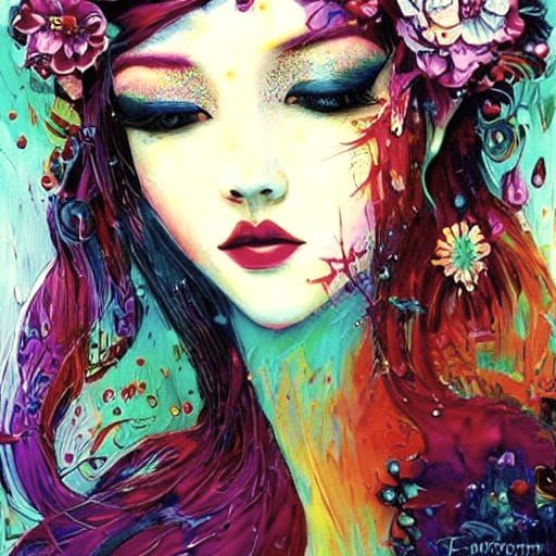 Beautiful Girl in Open Impressionist Style