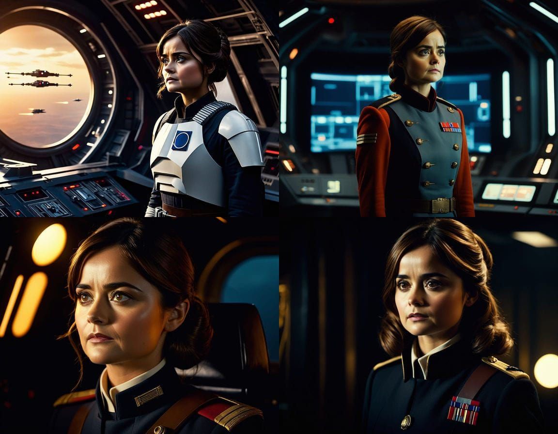 Rebel Commander Jenna Coleman in Cinematic Star Wars Epic
