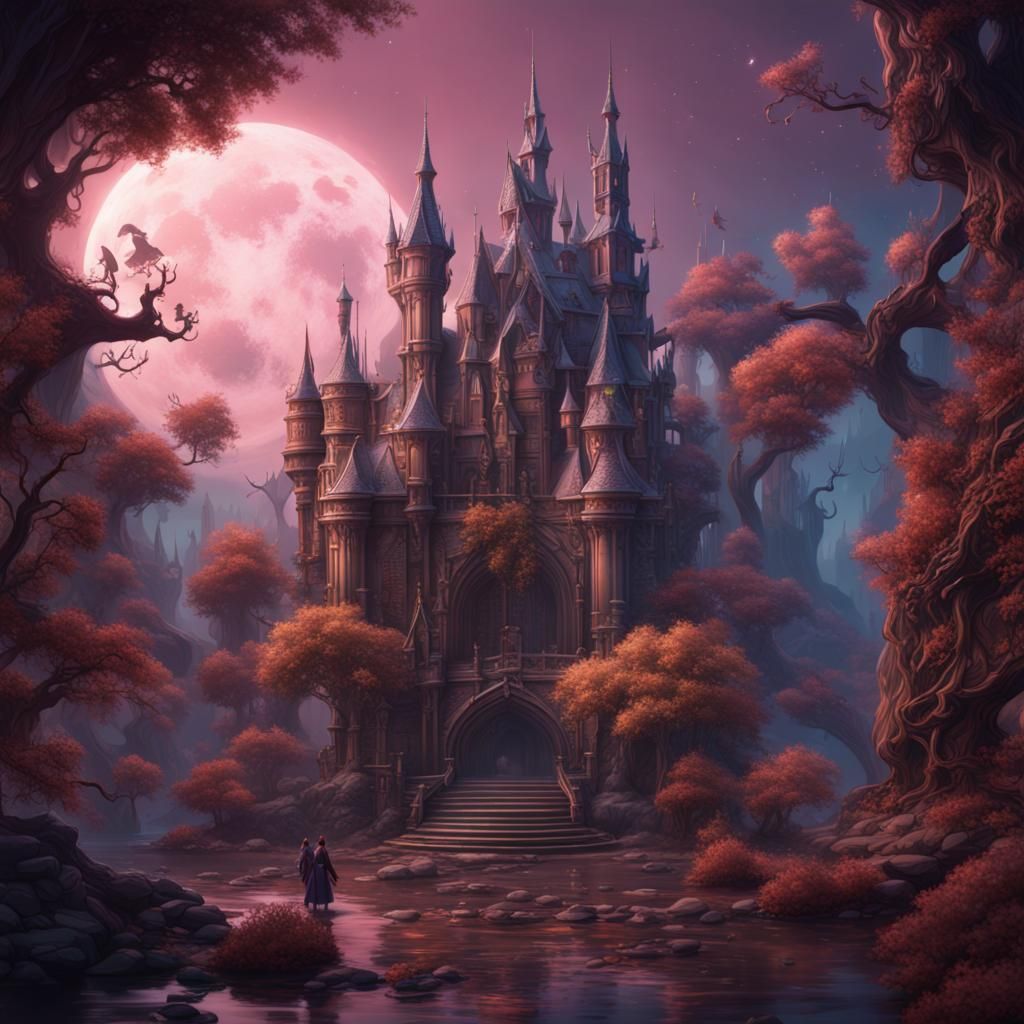 Detailed Matte Painting of Luna Lovegood