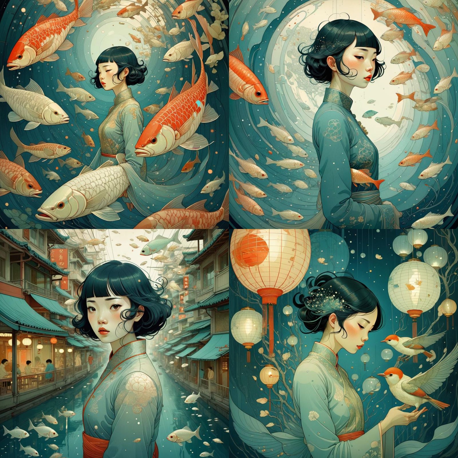 Imaginative Illustration with Vibrant Colors