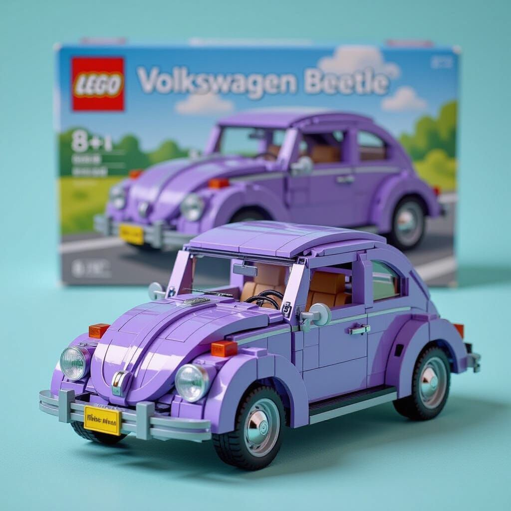 Lavender LEGO VW Beetle