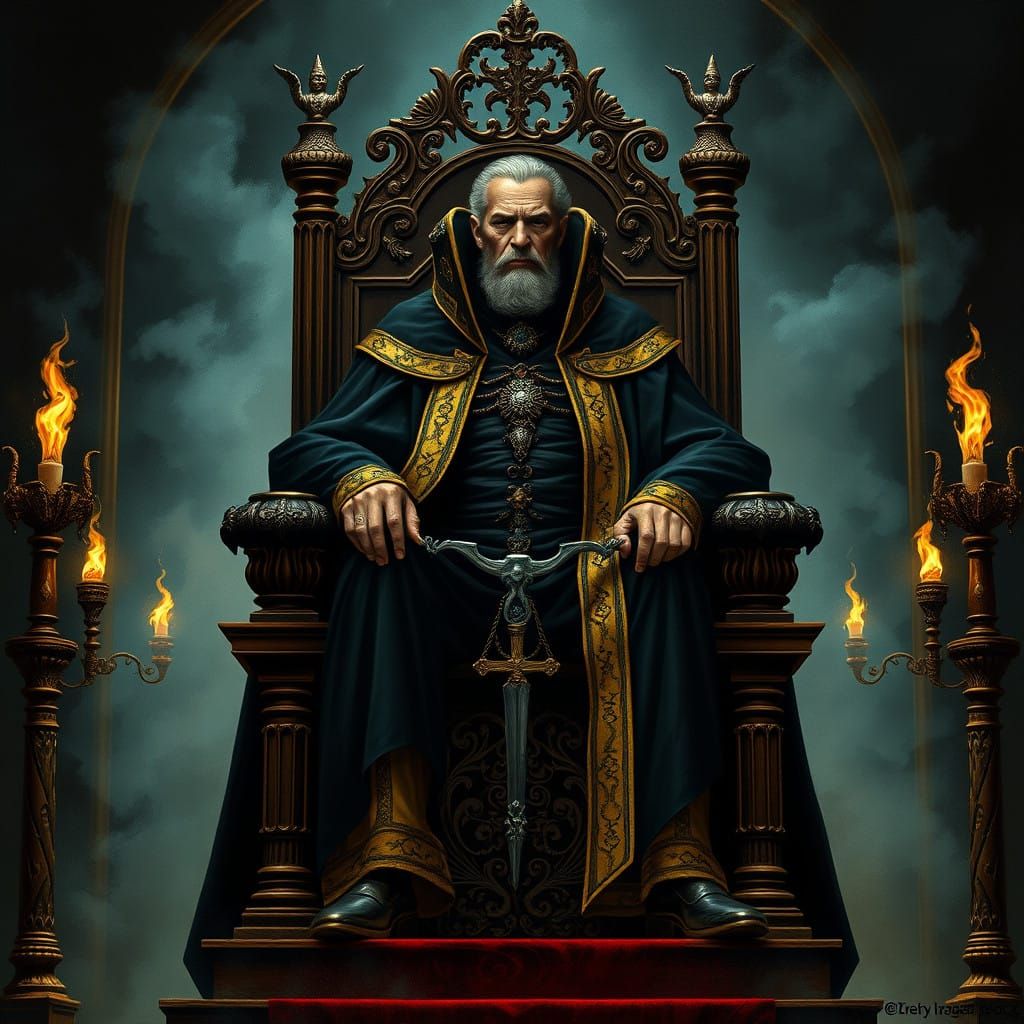 Dark Fantasy Judge in a Haunted Afterlife Court