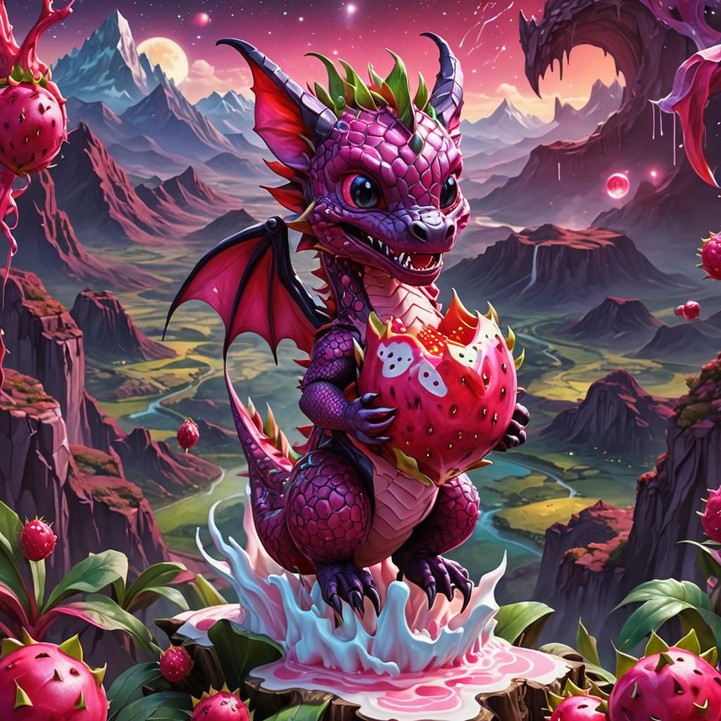 Chibi Dragon Fruit Dragon in Dream Valley