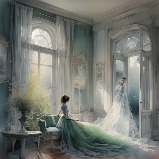 Vibrant Watercolor and Ink Flowers with Graffiti Art Style