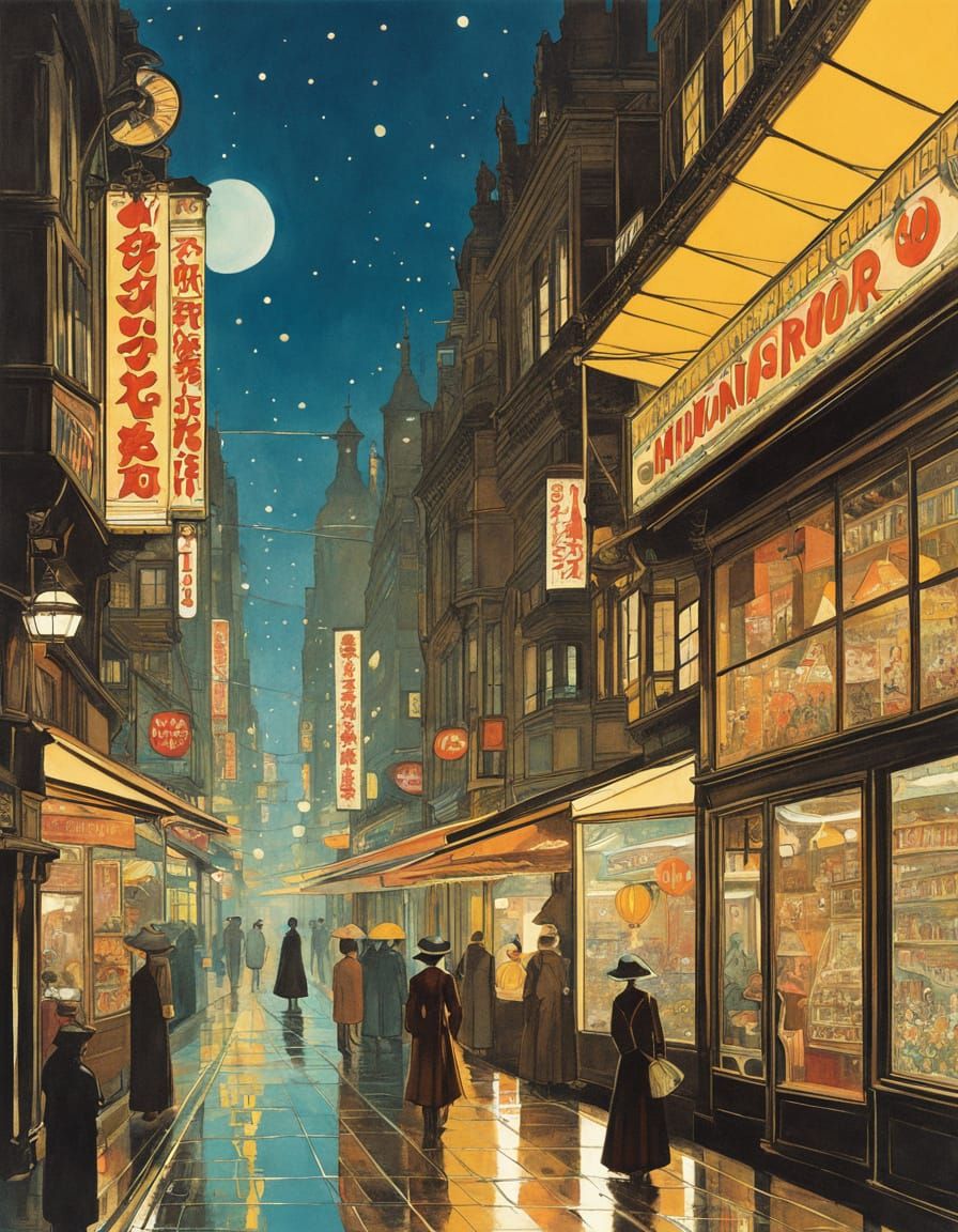 cel-shaded, gouache, digital illustration, pastels, retro