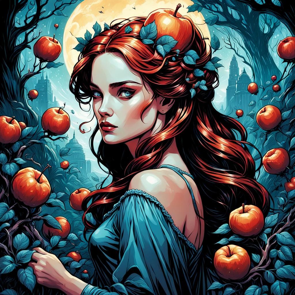 Persephone in Comic Book Art Style