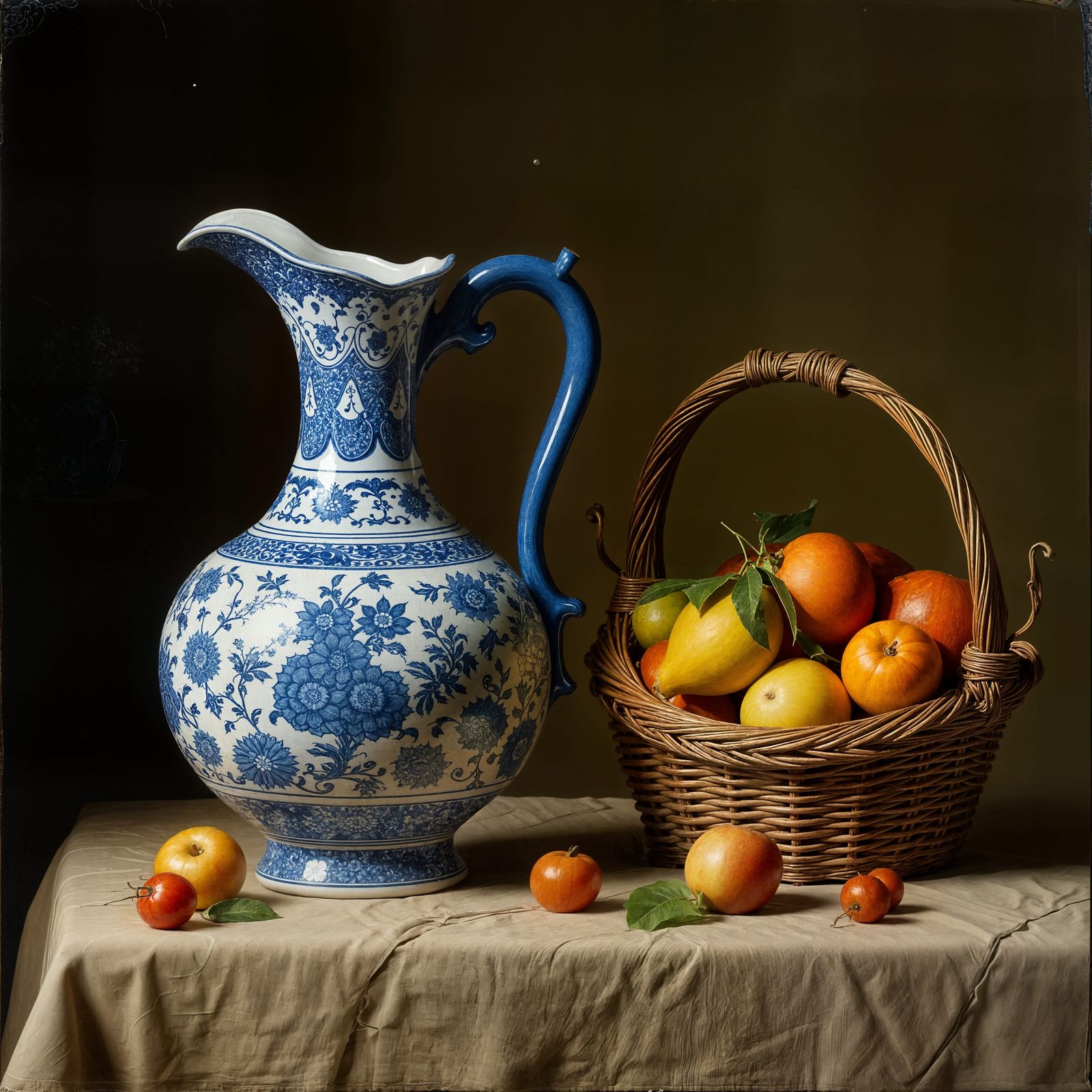 A Ming Dynasty Blue and White Pitcher in the Style of Dutch ...