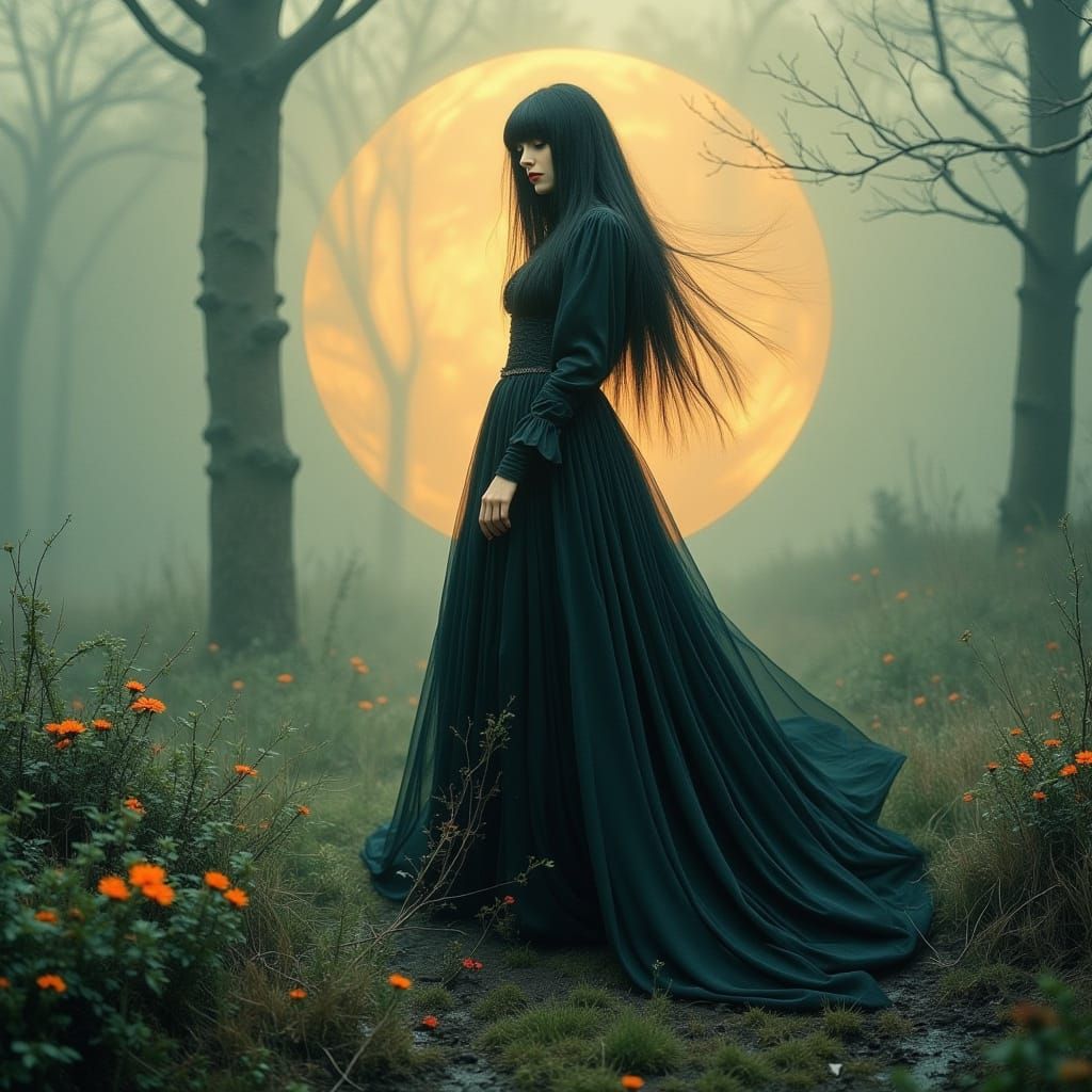 Kate Bush in Pre-Raphaelite Dreamscape