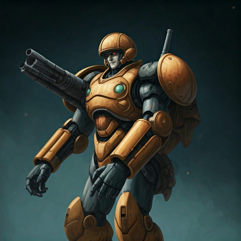 Retro Anime Team of Flying Walnut Crackers Soars the Skies