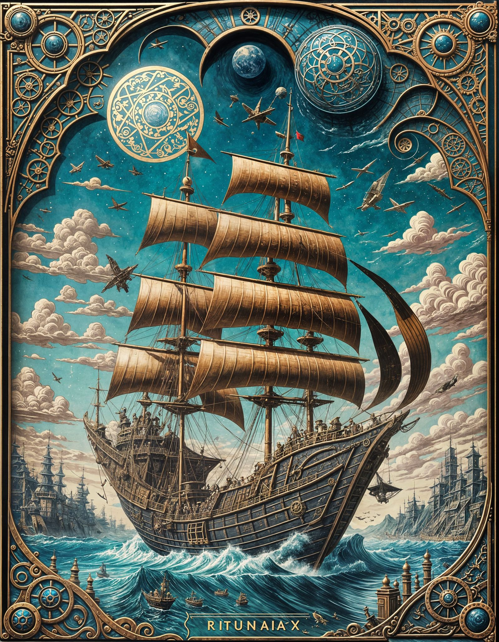 Sky Pirate Ship, Steampunk