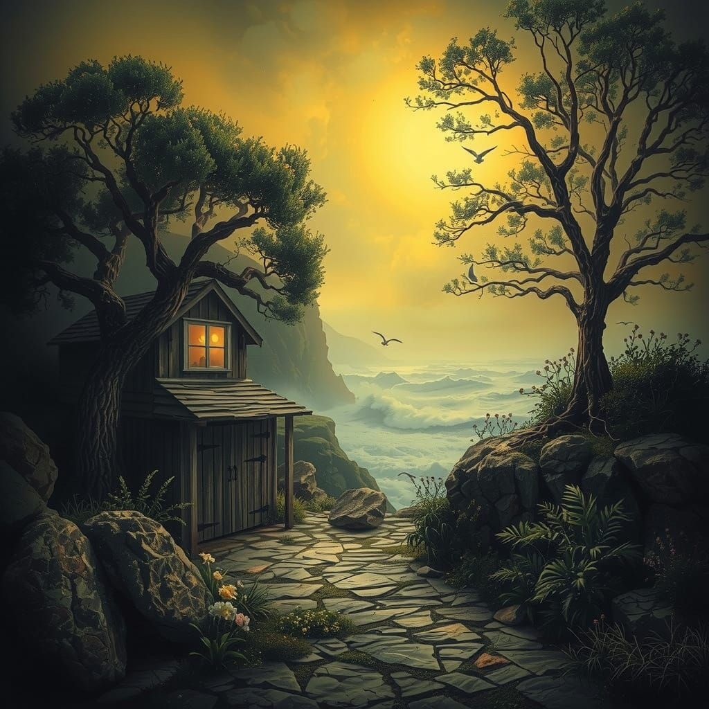 Grunge Surf Shack on the Foggy Gold Coast