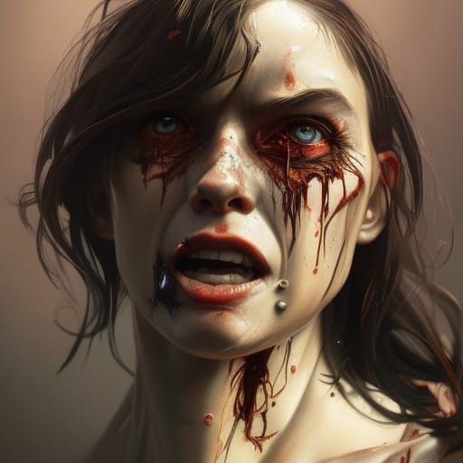 Demonic Hillbilly Portrait in Hyperdetailed Style