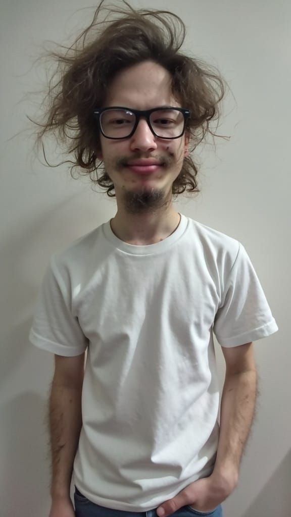 Hyperrealistic Funko Pop of a Man Wearing Squarish Glasses