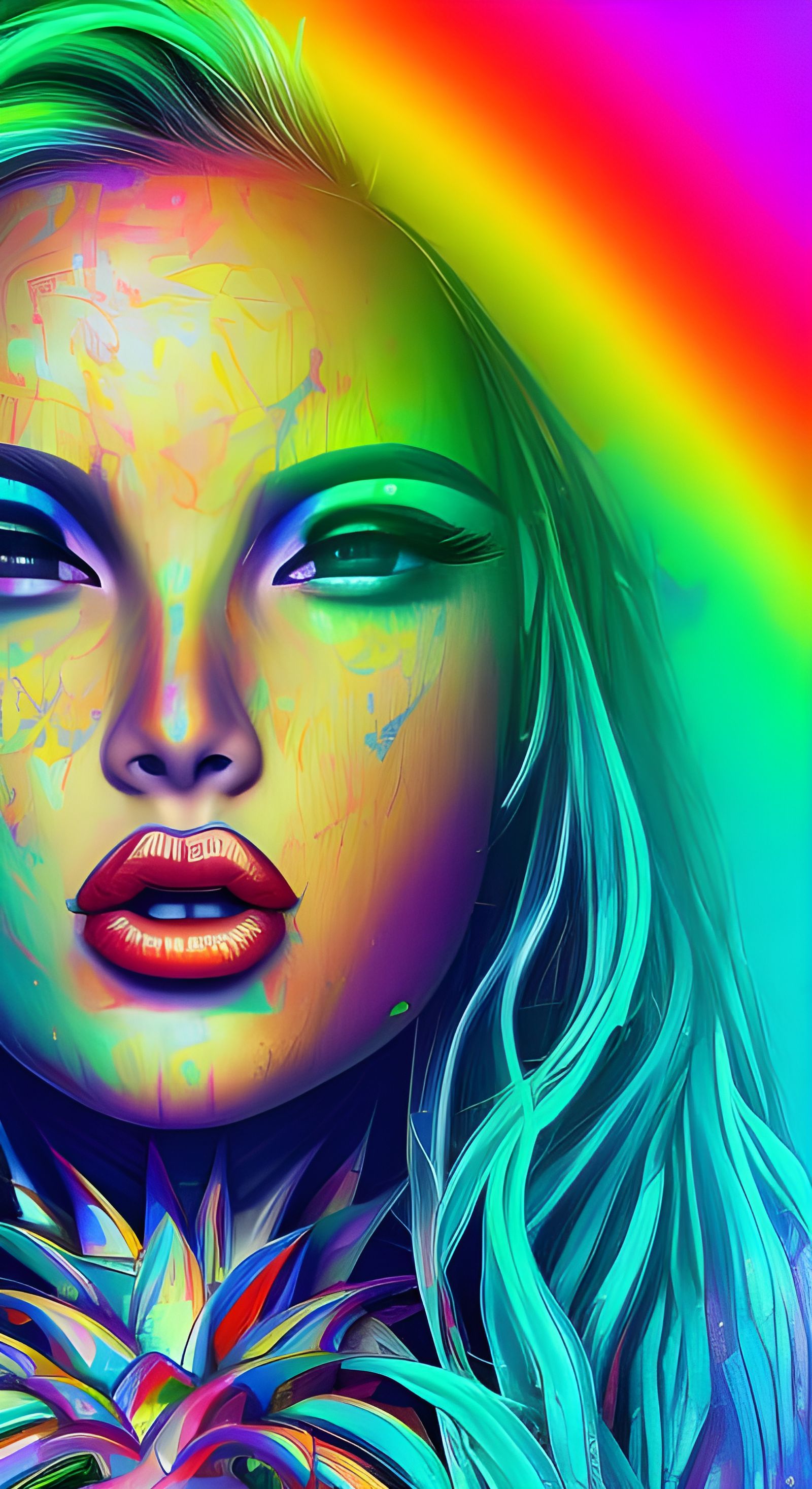 Model with pineapple