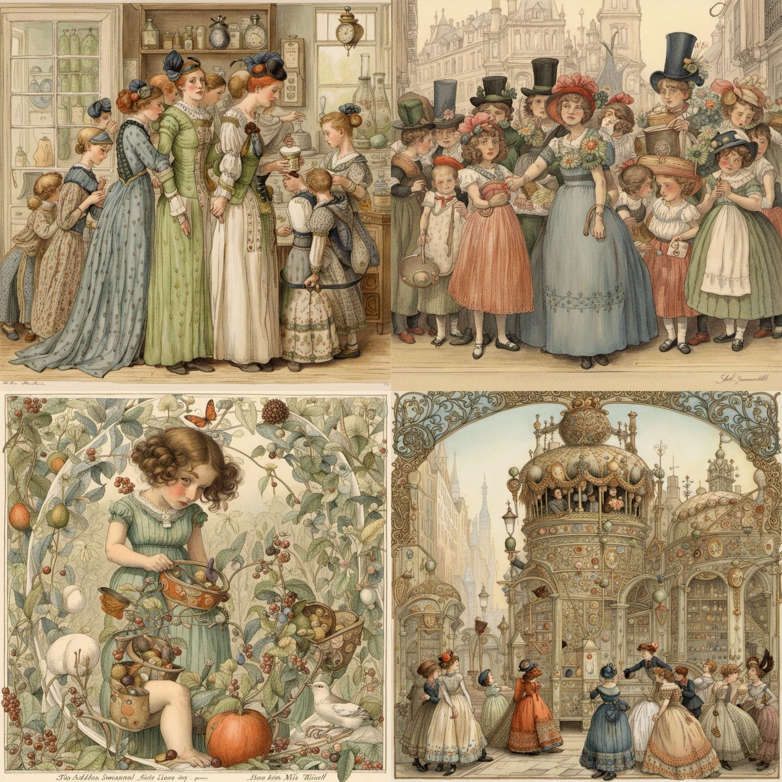 Detailed Botanical Illustration in Vintage Style