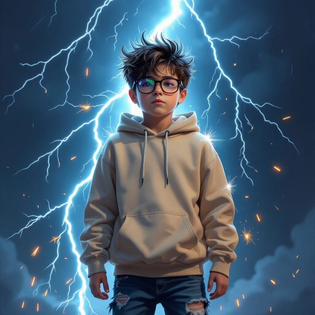 Boy Struck by Lightning on Stormy Night