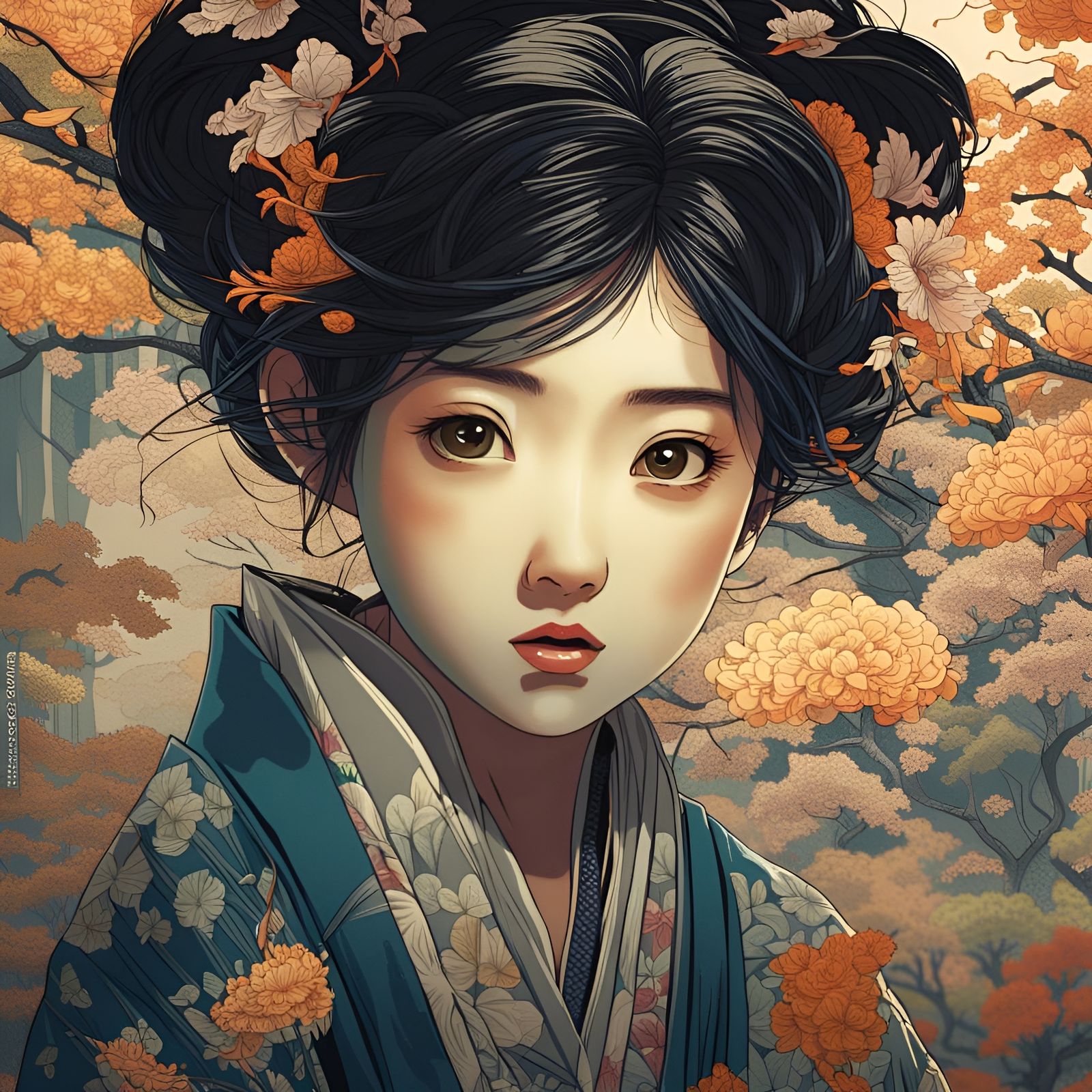 cute expression, expression by Ikenaga Yasunari, Intricate, ...