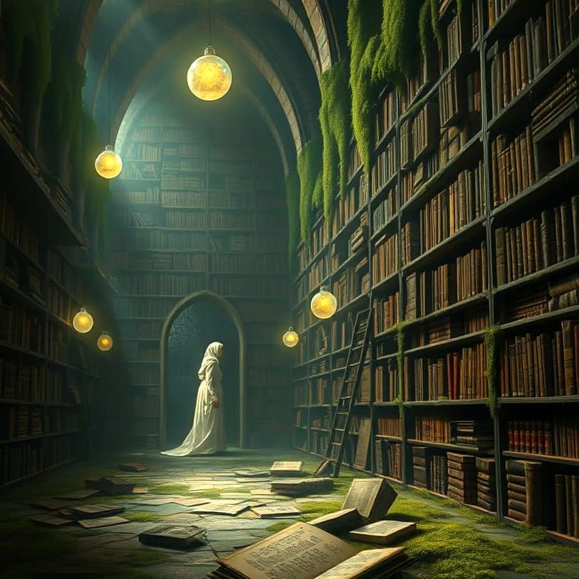 Spectral Librarian in Floating Book Library
