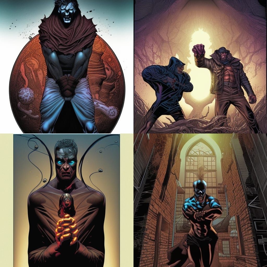 Dark Man Comic Book Art