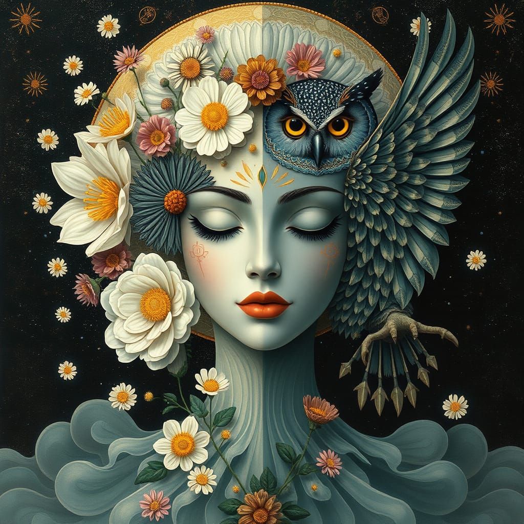 Floral Goddesses of Light and Dark: A Seasonal Sovereignty