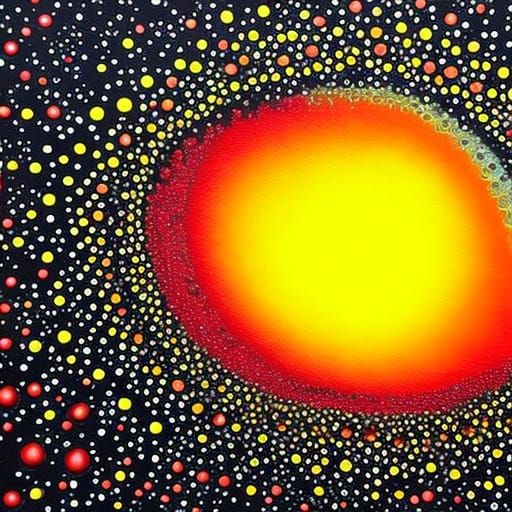 Colorful Polychromatic Vortex in Graffiti Art Style