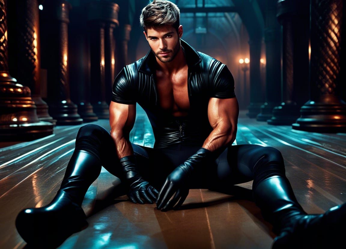 Helpless Nick Bateman in a Fantasy Dungeon