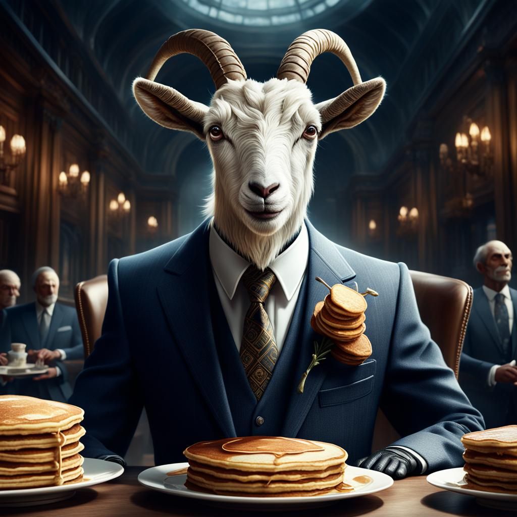 Pancake Suit for Anthropomorphic Goat: Digital Matte Paintin...