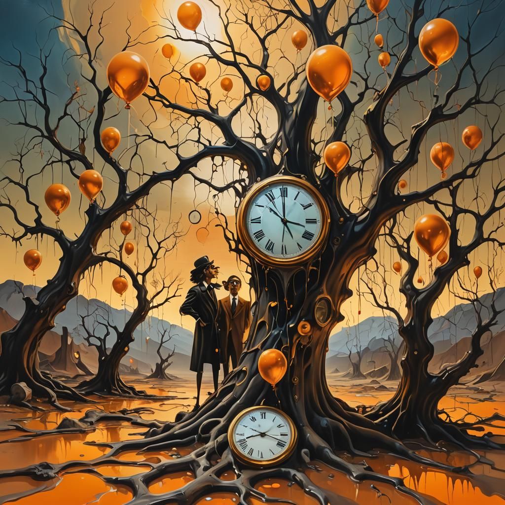 Surreal Portrait of Forgotten Soul in Dali Style