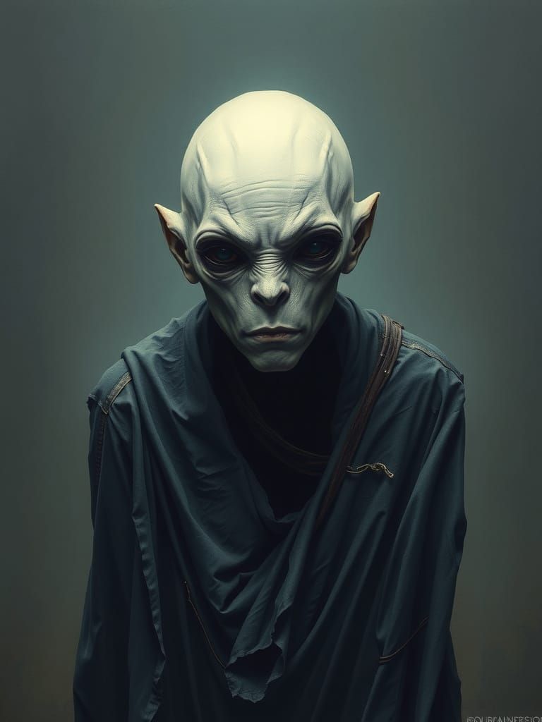 Ethereal Despair in a Haunting, Surreal Landscape