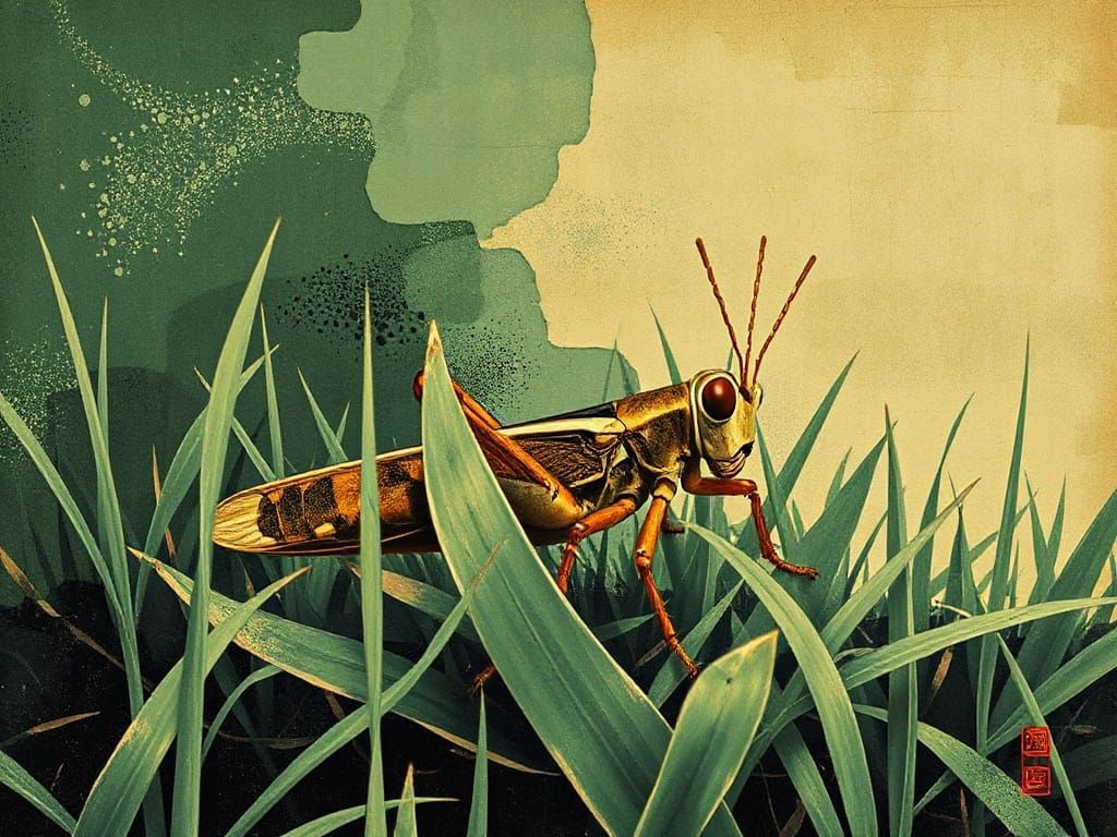 Summer Afternoon of Grasshopper