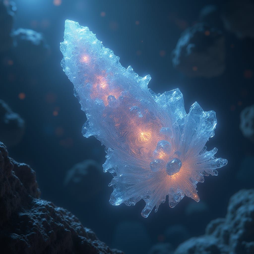 Poisonous "Rock Candy" Saturnian Squid