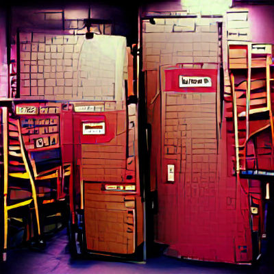 Eerie AI Generated Backrooms Image