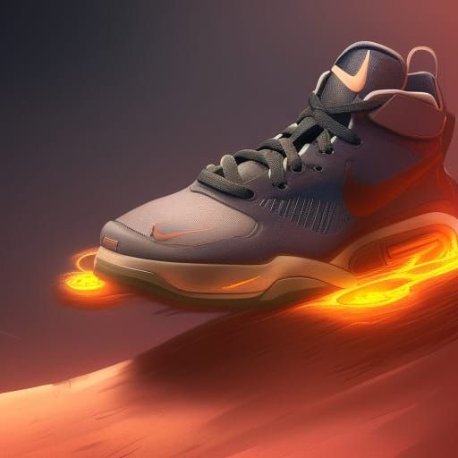 Nike Shoes: Detailed Matte Painting in 8K