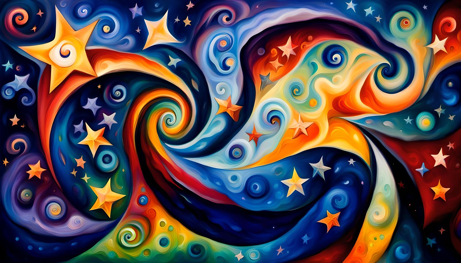 Cosmic Star Cluster Formation in Impasto Oil Style