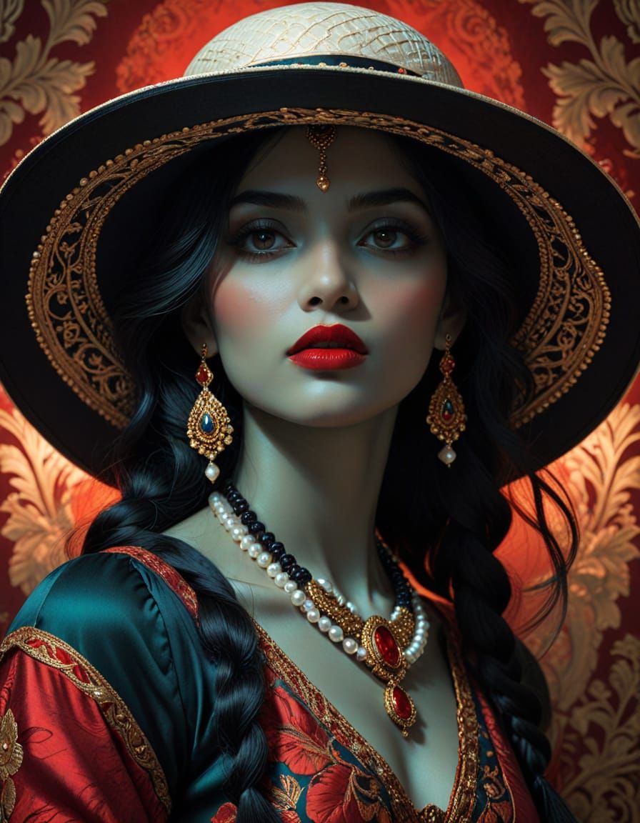 Shadows dance around a captivating gaze