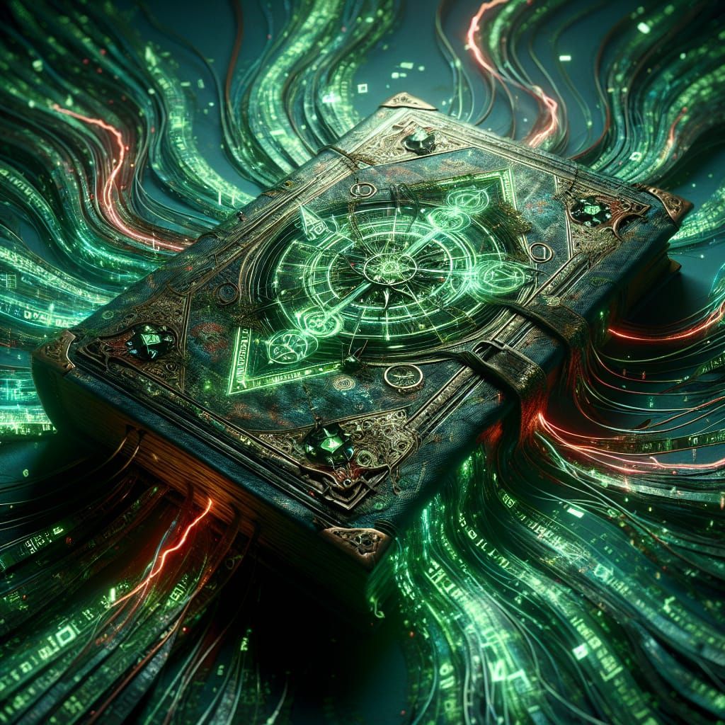 Digital Grimoire: Cyberpunk Mystical Spellbook