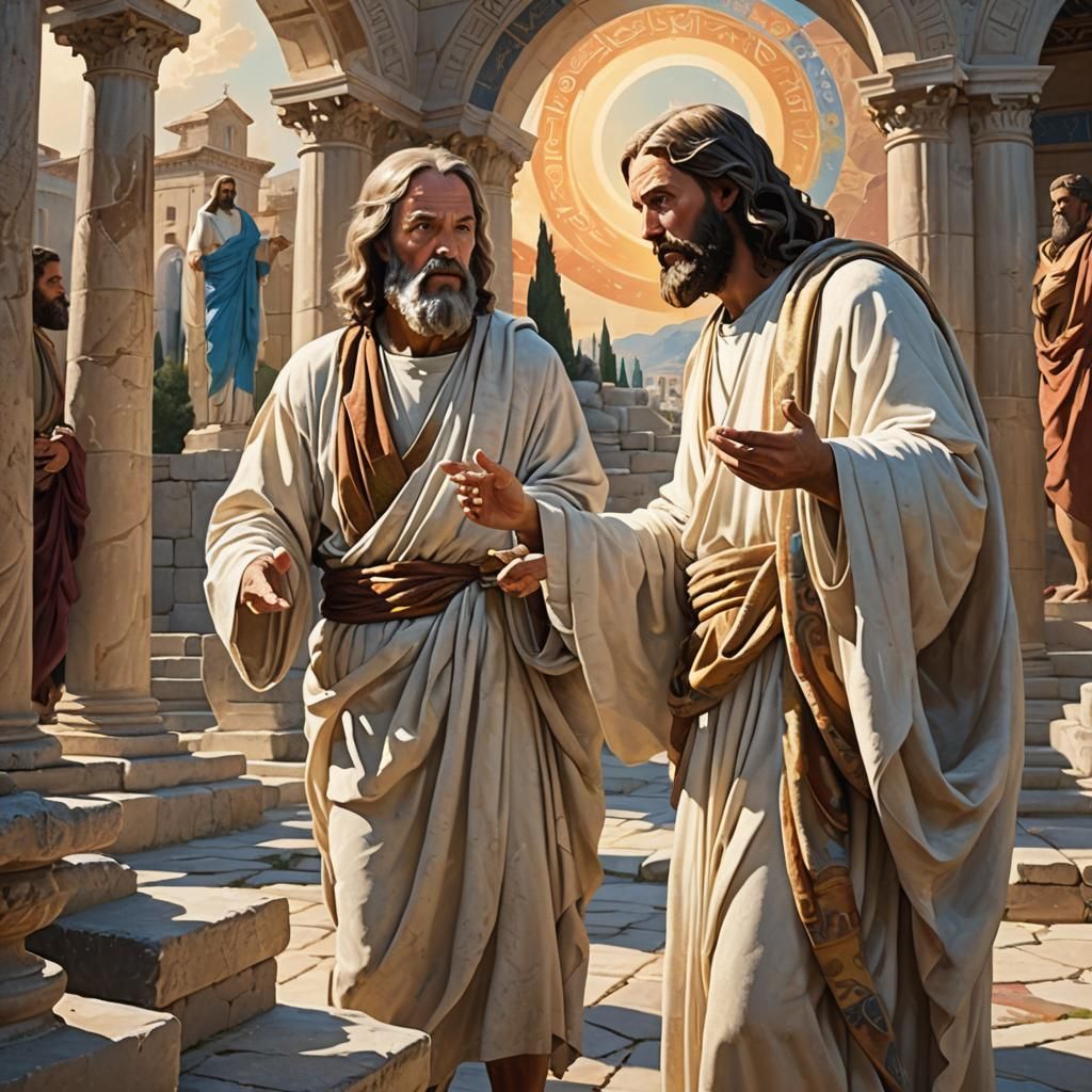 Jesus and Socrates Discuss Wisdom in Ancient Times