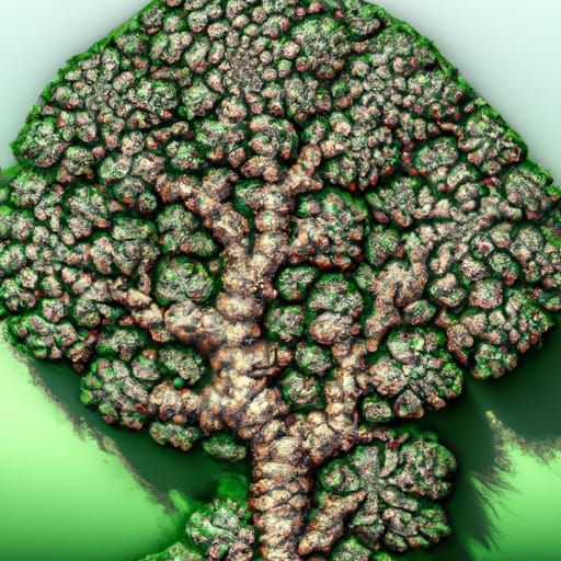Hyperdetailed Fractal Mandelbrot Tree in 8K Resolution