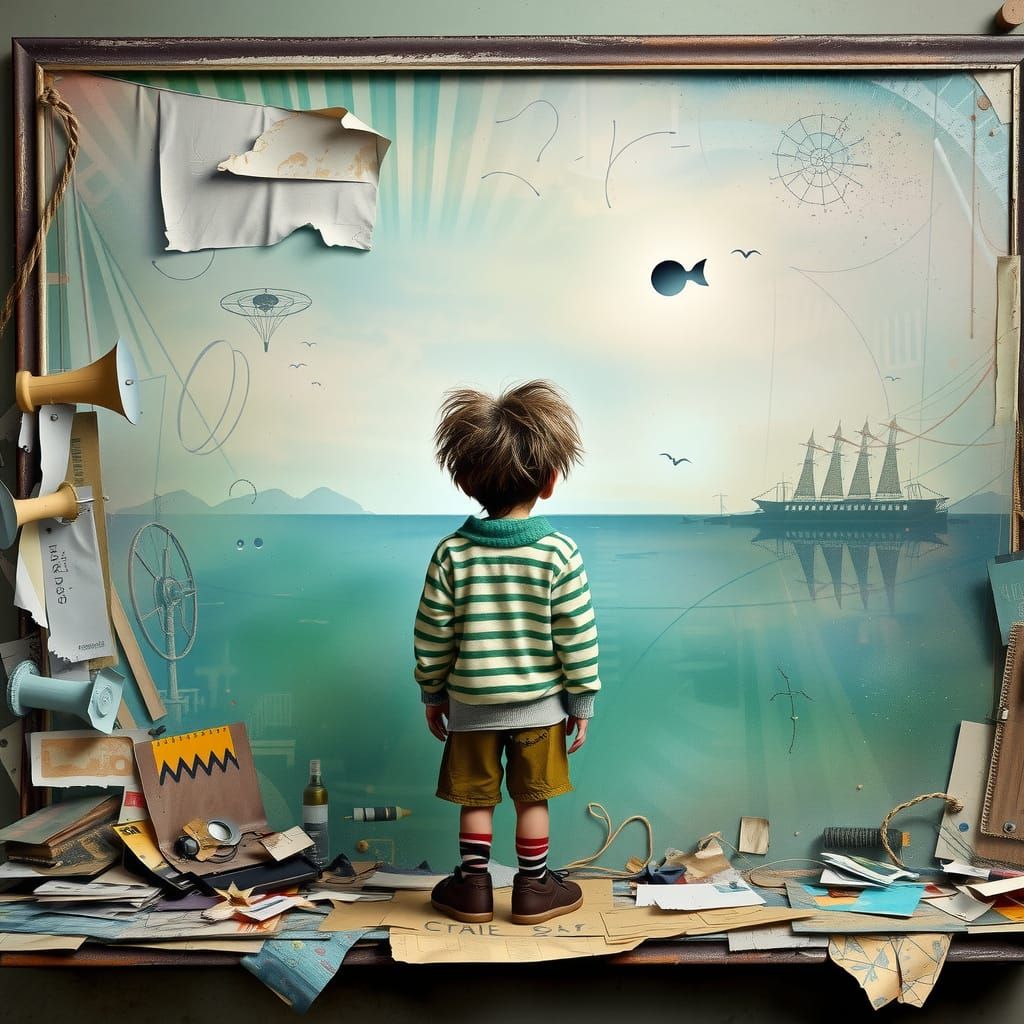 Futuristic Mystical Scene in Digital Painting Style