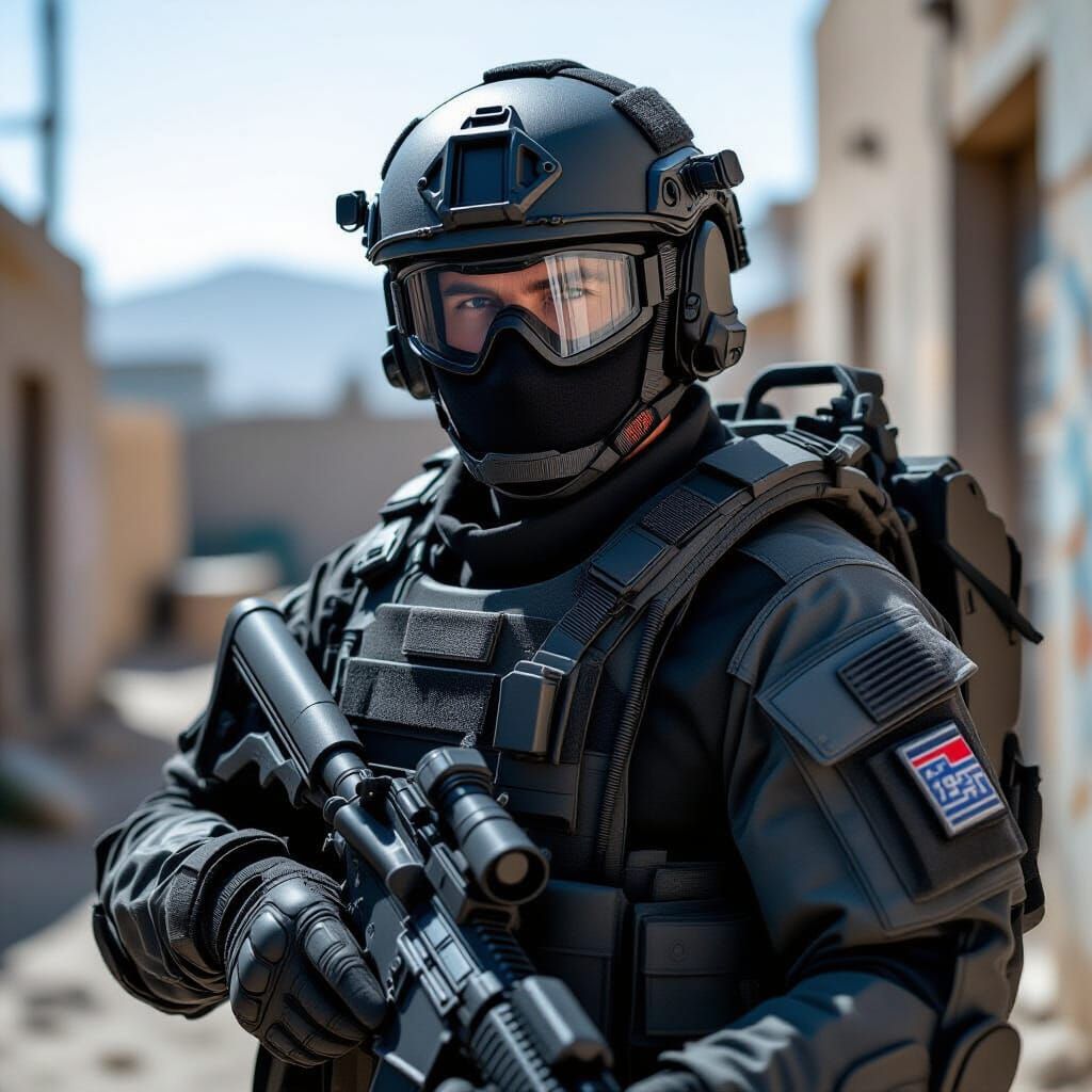 Special Ops Soldier in Advanced TALOS Exoskeleton